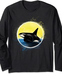 Killer Whale Beach Orca Gift Long Sleeve T-Shirt