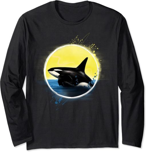 Killer Whale Beach Orca Gift Long Sleeve T-Shirt