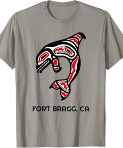 Fort Bragg, CA Native American Orca Killer Whale T-Shirt